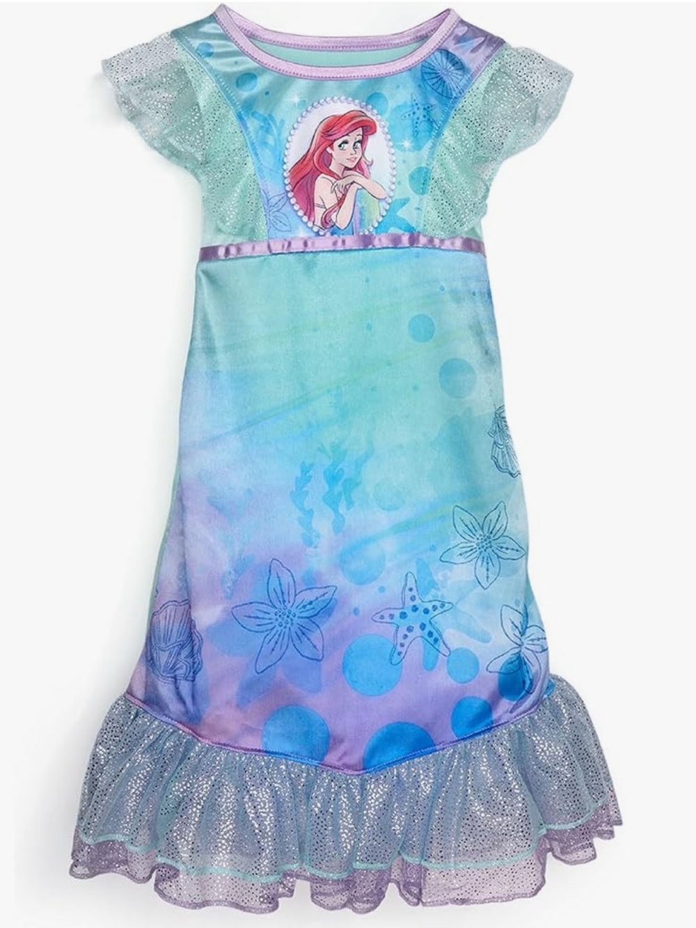 Disney Princess Ariel / The Little Mermaid Fantasy Short Sleeve Nightgown